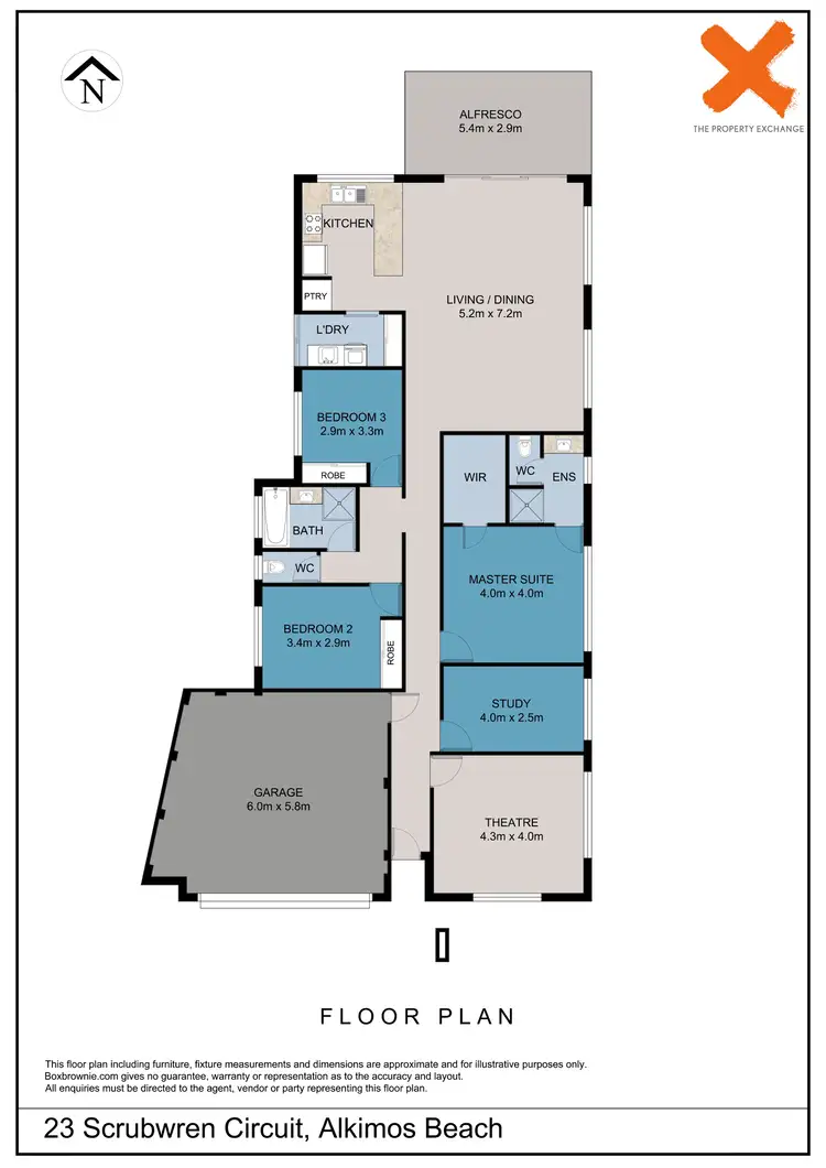 Floorplan of Homely house listing, 23 Scrubwren Circuit, Alkimos WA 6038