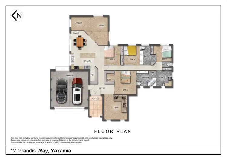 Floorplan of Homely house listing, 12 Grandis Way, Yakamia WA 6330