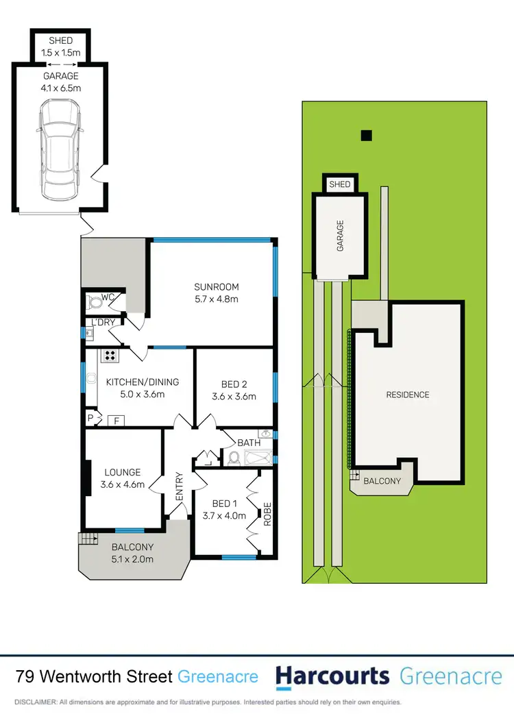 Floorplan of Homely house listing, 79 Wentworth Street, Greenacre NSW 2190