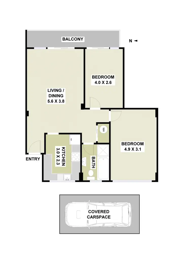 Floorplan of Homely apartment listing, 60/55 Carter Street, Cammeray NSW 2062
