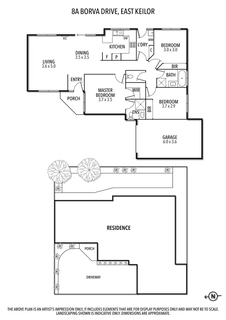 Floorplan of Homely unit listing, 8a Borva Drive, Keilor East VIC 3033