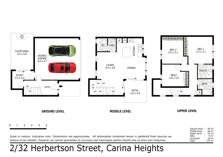 Floorplan of Homely townhouse listing, 2/32 Herbertson Road, Carina Heights QLD 4152