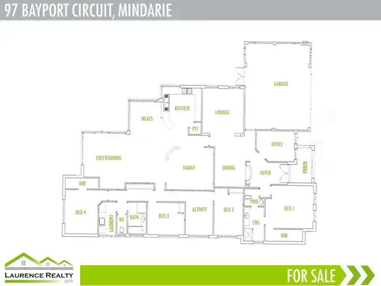 Floorplan of Homely house listing, 97 Bayport Circuit, Mindarie WA 6030