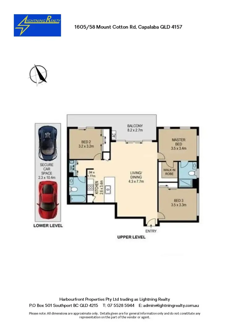 Floorplan of Homely apartment listing, 1605/58 Mount Cotton Road, Capalaba QLD 4157