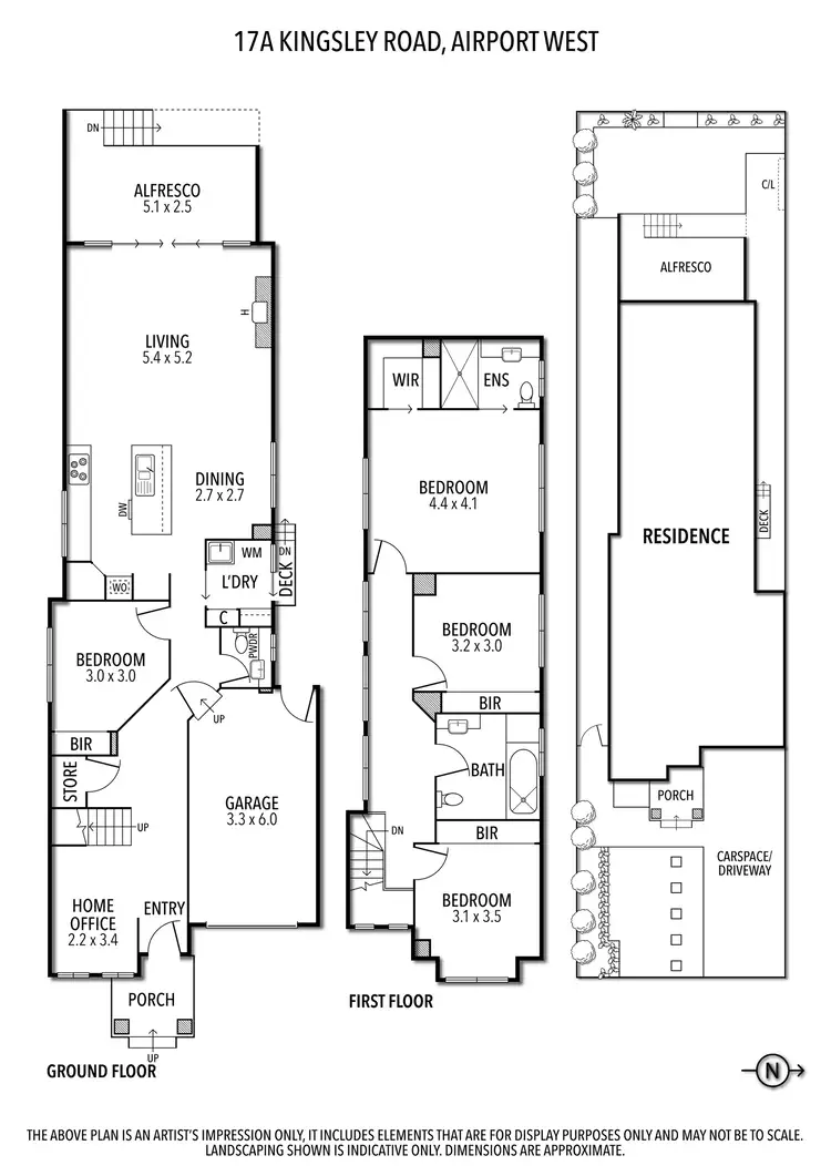 Floorplan of Homely house listing, 17A Kingsley Road, Airport West VIC 3042