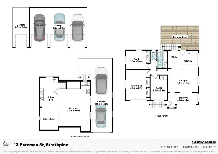 Floorplan of Homely house listing, 13 Bateman Street, Strathpine QLD 4500