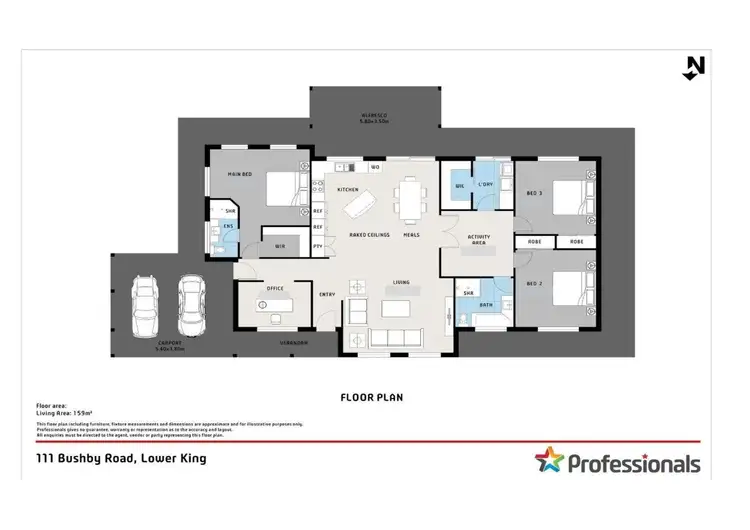 Floorplan of Homely house listing, 111 Bushby Road, Lower King WA 6330