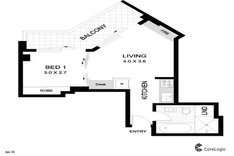 Floorplan of Homely apartment listing, 60/220 Goulburn St, Surry Hills NSW 2010