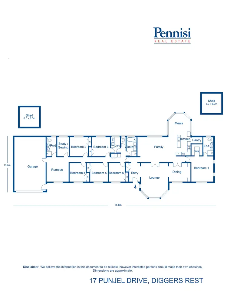 Floorplan of Homely house listing, 17 Punjel Drive, Diggers Rest VIC 3427