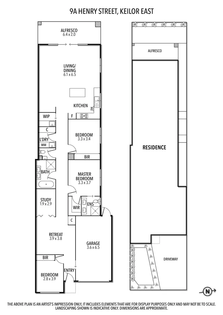 Floorplan of Homely house listing, 9A Henry Street, Keilor East VIC 3033