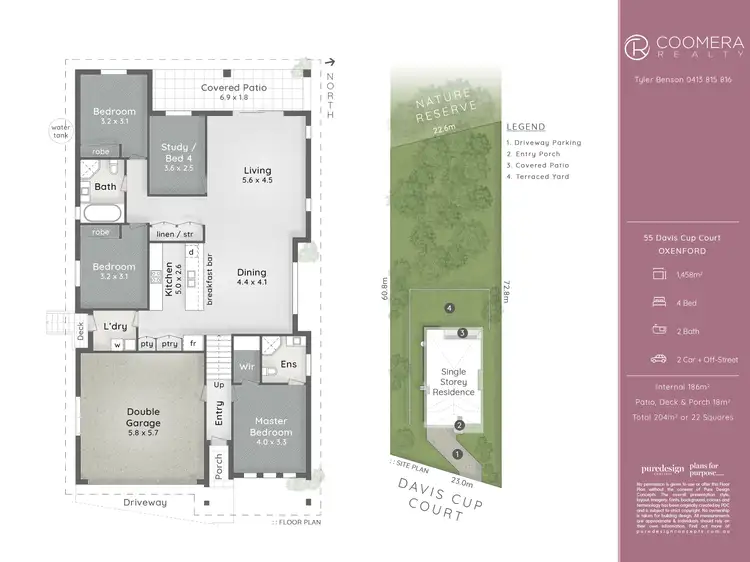Floorplan of Homely house listing, 55 Davis Cup Court, Oxenford QLD 4210