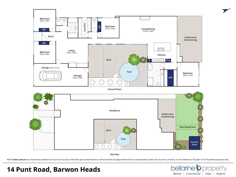 Floorplan of Homely house listing, 14 Punt Road, Barwon Heads VIC 3227