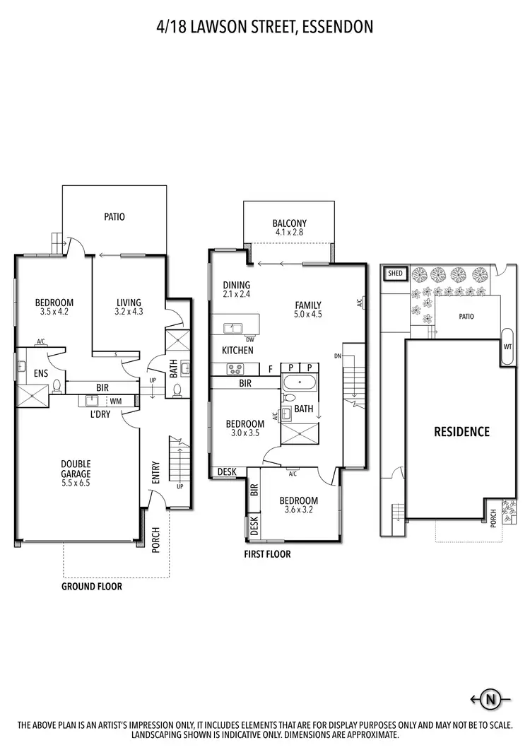 Floorplan of Homely townhouse listing, 4/18 Lawson Street, Essendon VIC 3040