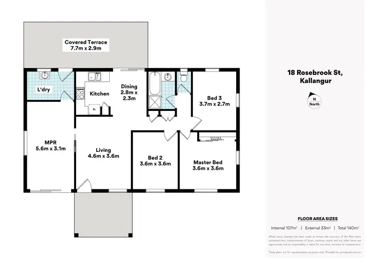 Floorplan of Homely house listing, 18 Rosebrook Street, Kallangur QLD 4503