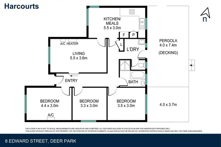 Floorplan of Homely house listing, 8 Edward Street, Deer Park VIC 3023