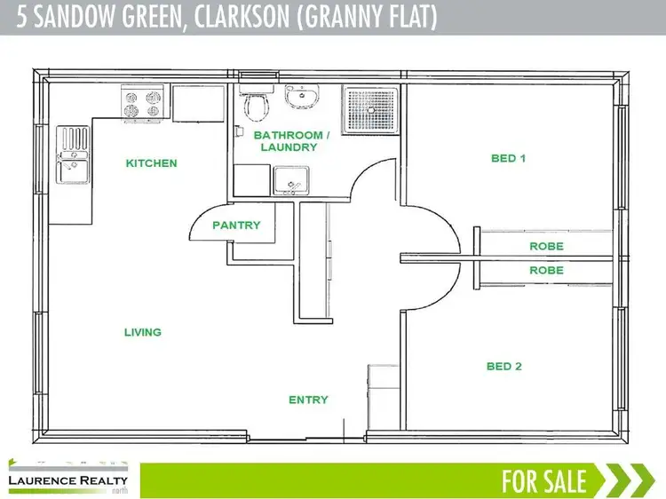 Floorplan of Homely house listing, 5 Sandow Green, Clarkson WA 6030