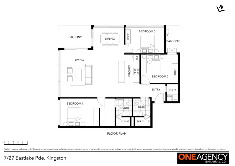 Floorplan of Homely apartment listing, 7/27 Eastlake Parade, Kingston ACT 2604