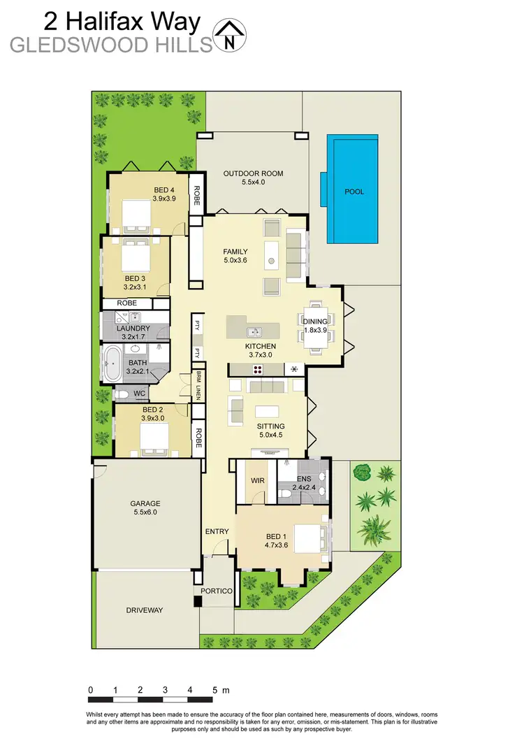 Floorplan of Homely house listing, 2 Halifax Way, Gledswood Hills NSW 2557