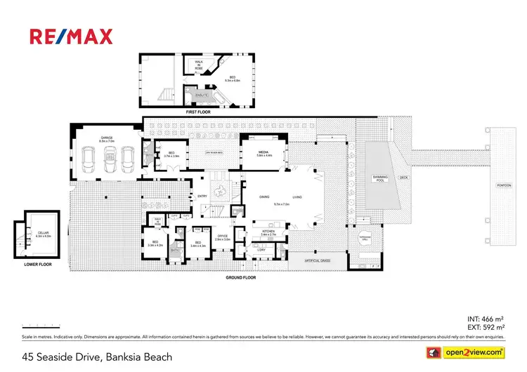 Floorplan of Homely house listing, 45 Seaside Drive, Banksia Beach QLD 4507