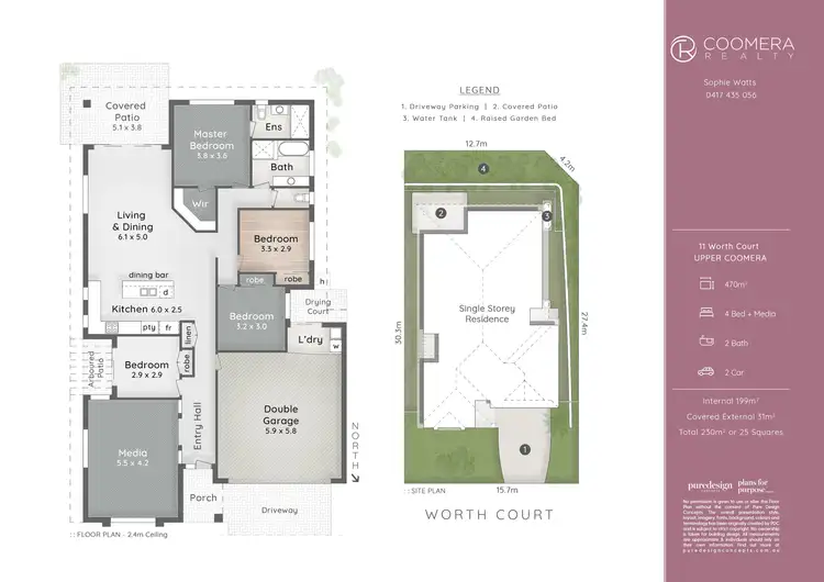 Floorplan of Homely house listing, 11 Worth Court, Upper Coomera QLD 4209