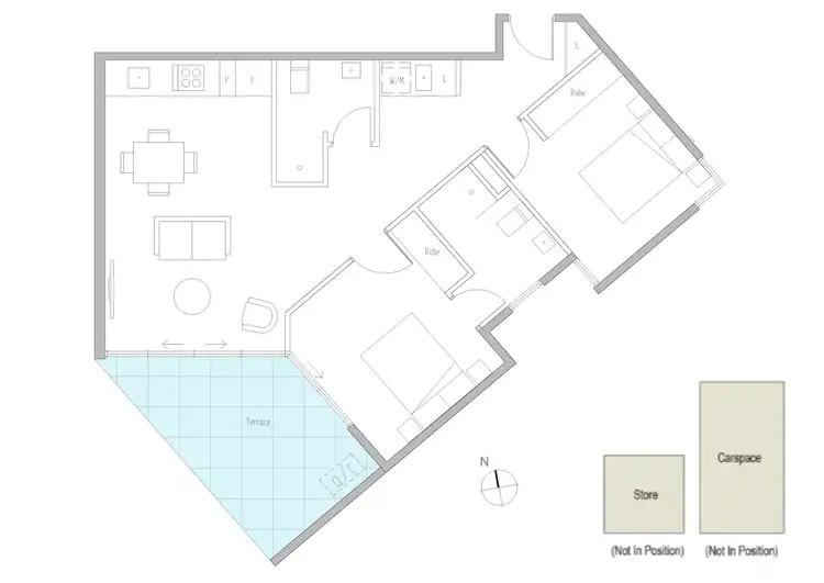 Floorplan of Homely apartment listing, 715/1228 Nepean Highway, Cheltenham VIC 3192