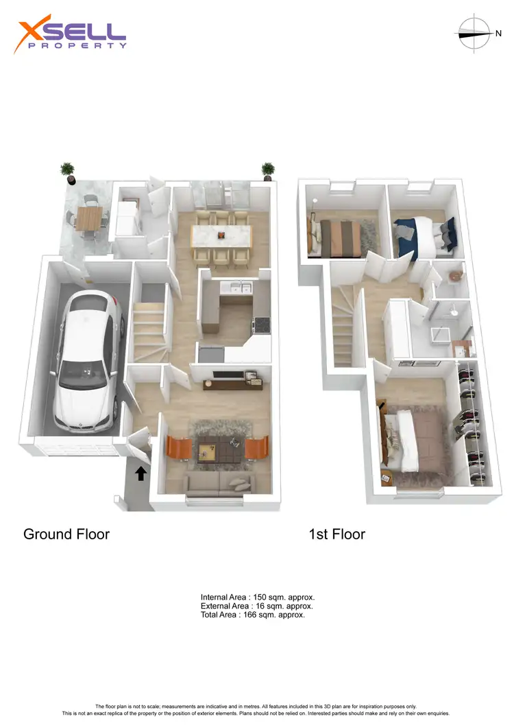 Floorplan of Homely townhouse listing, 2/1 Madeline Court, Wynn Vale SA 5127