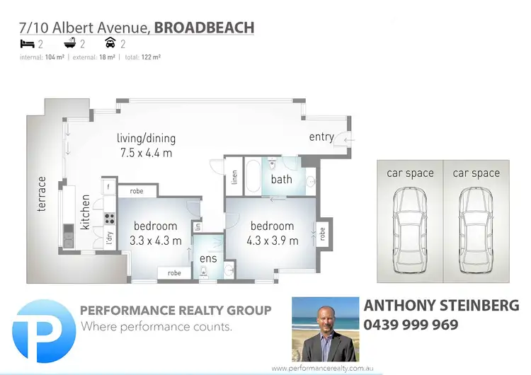 Floorplan of Homely apartment listing, 7/10 Albert Avenue, Broadbeach QLD 4218