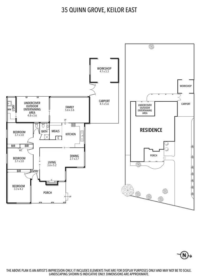 Floorplan of Homely house listing, 35 Quinn Grove, Keilor East VIC 3033