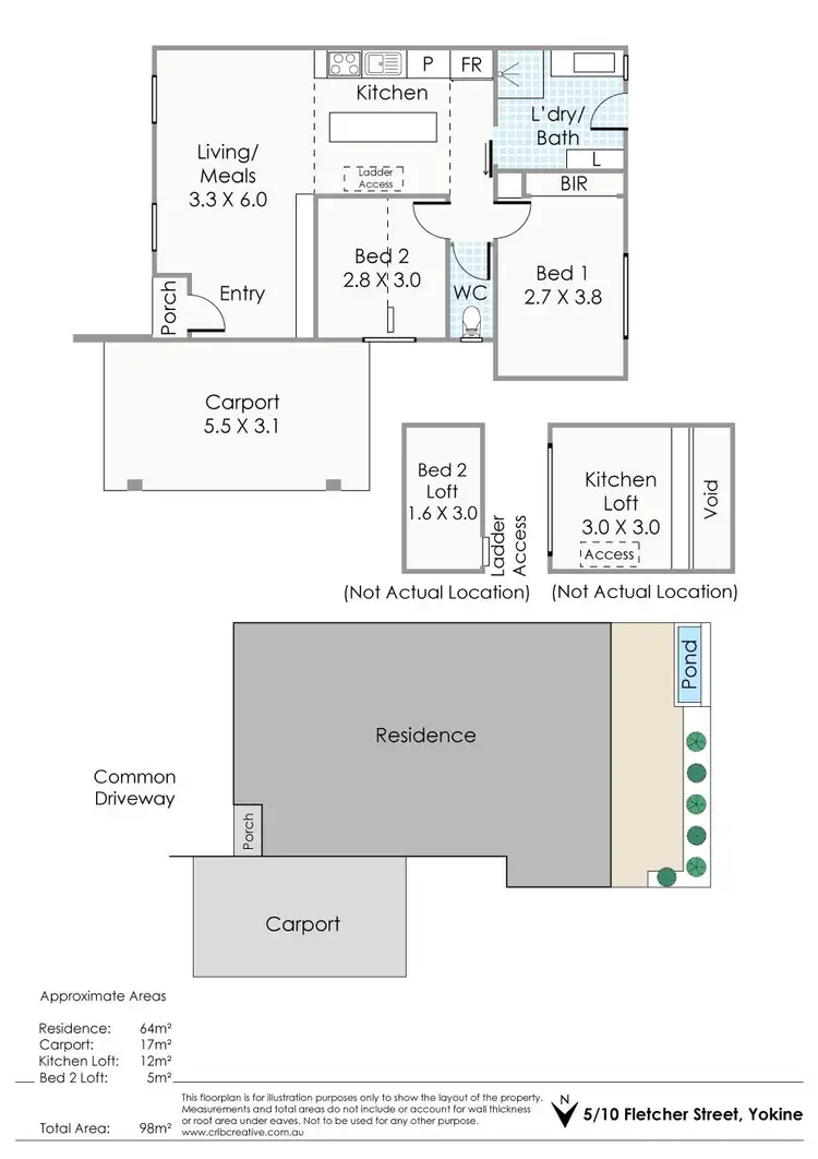 Floorplan of Homely villa listing, 5/10 Fletcher Street, Yokine WA 6060