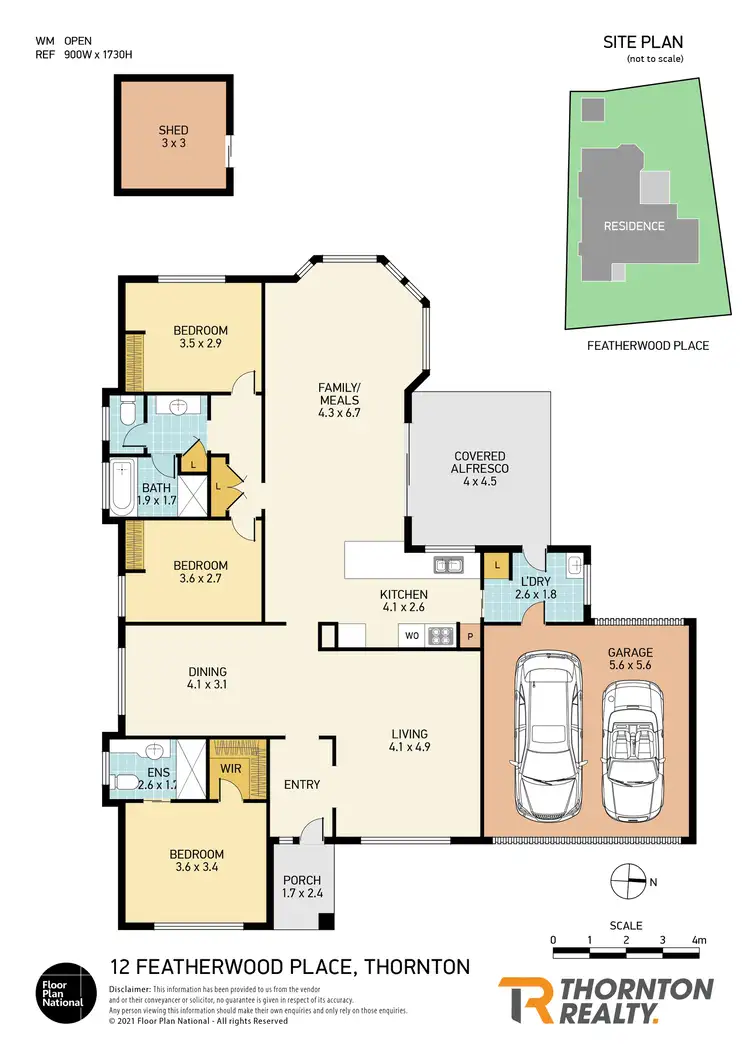 Floorplan of Homely house listing, 12 Featherwood Place, Thornton NSW 2322