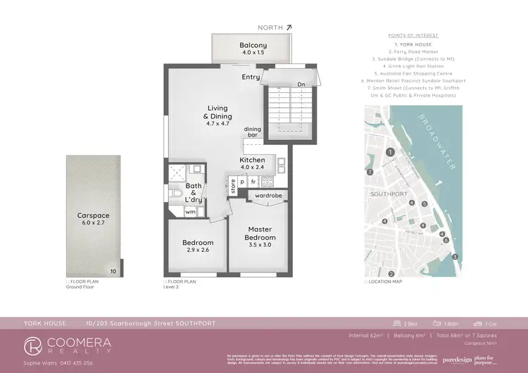 Floorplan of Homely unit listing, 10/203 Scarborough Street, Southport QLD 4215