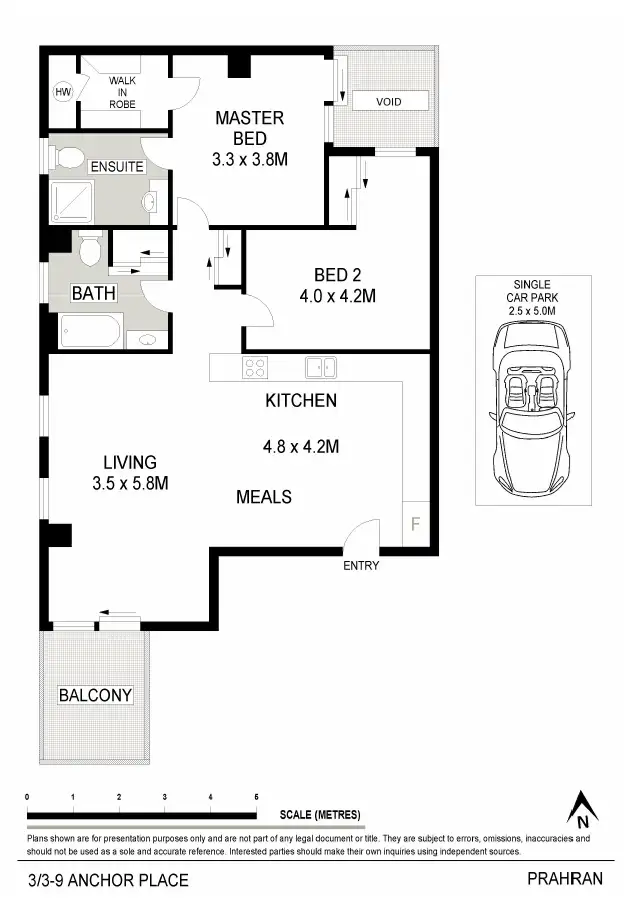 Floorplan of Homely apartment listing, 3/3 Anchor Place, Prahran VIC 3181