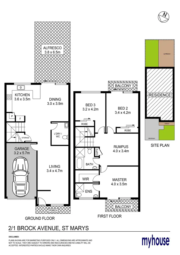 Floorplan of Homely house listing, 2/1 Brock Avenue, St Marys NSW 2760