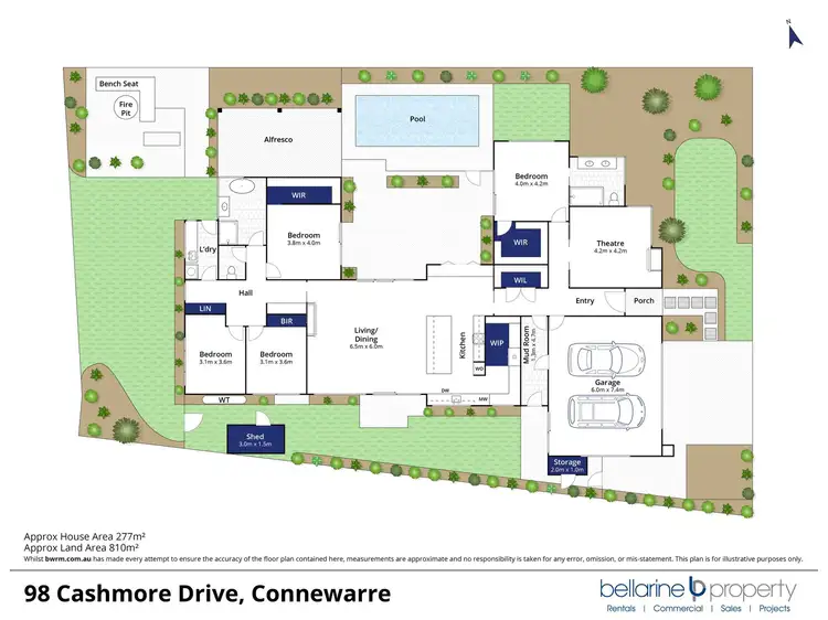 Floorplan of Homely house listing, 98 Cashmore Drive, Connewarre VIC 3227