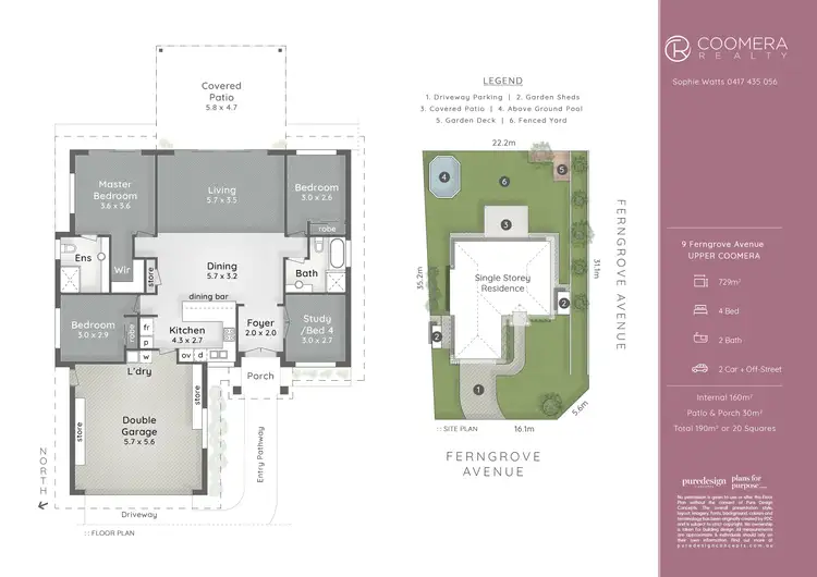 Floorplan of Homely house listing, 9 Ferngrove Avenue, Upper Coomera QLD 4209