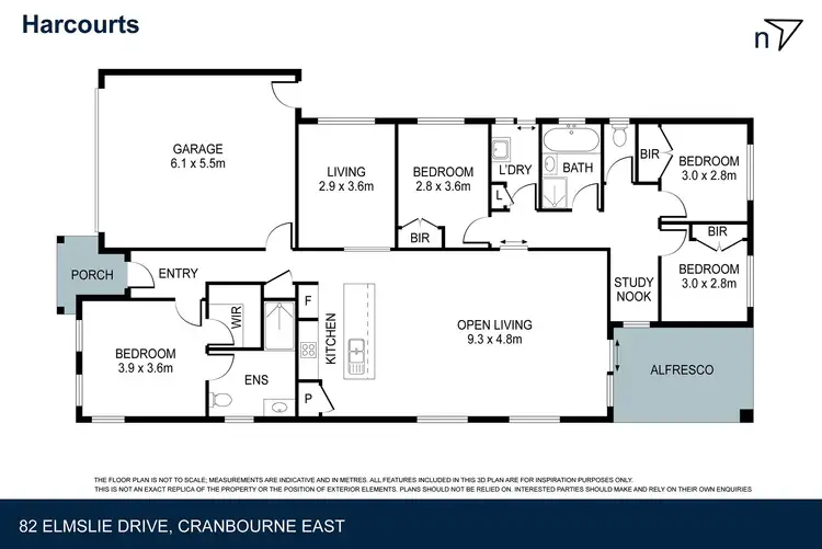 Floorplan of Homely house listing, 82 Elmslie Drive, Cranbourne East VIC 3977