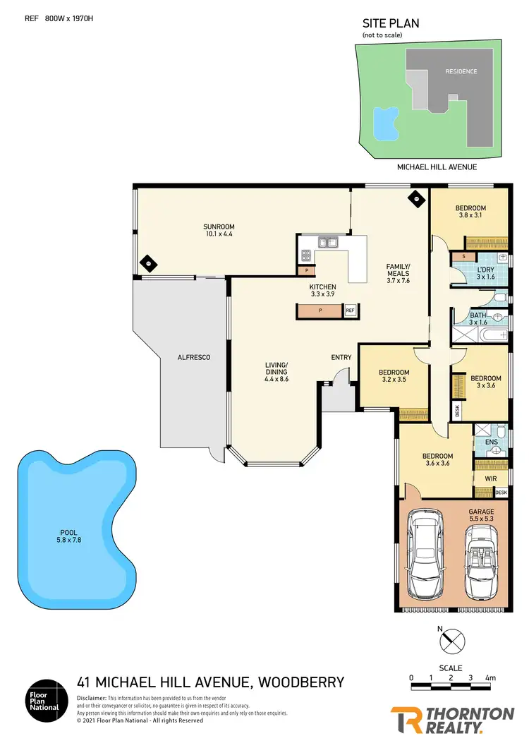 Floorplan of Homely house listing, 41 Michael Hill Avenue, Woodberry NSW 2322