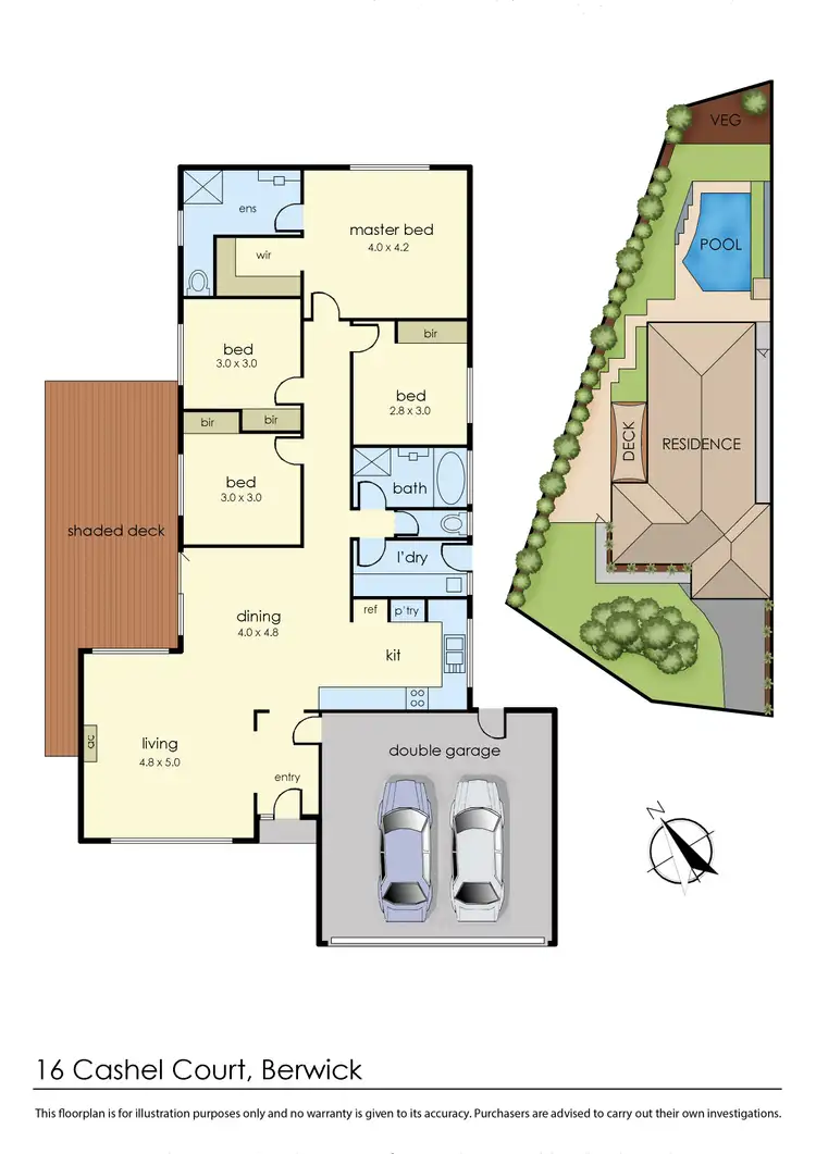 Floorplan of Homely house listing, 16 Cashel Crt, Berwick VIC 3806