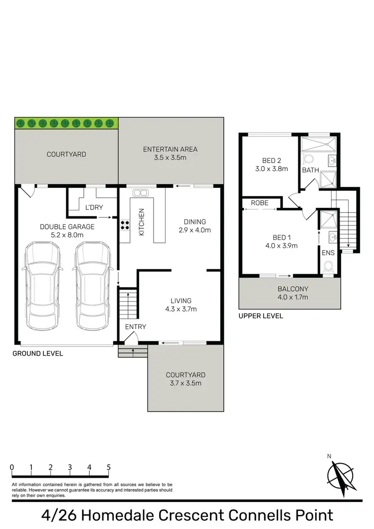Floorplan of Homely townhouse listing, 4/26 Homedale Crescent, Connells Point NSW 2221