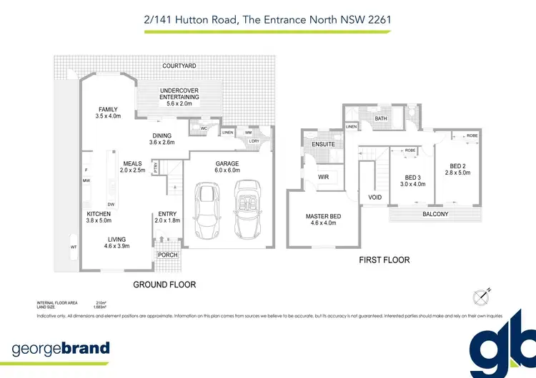 Floorplan of Homely townhouse listing, 2/141 Hutton Road, The Entrance North NSW 2261