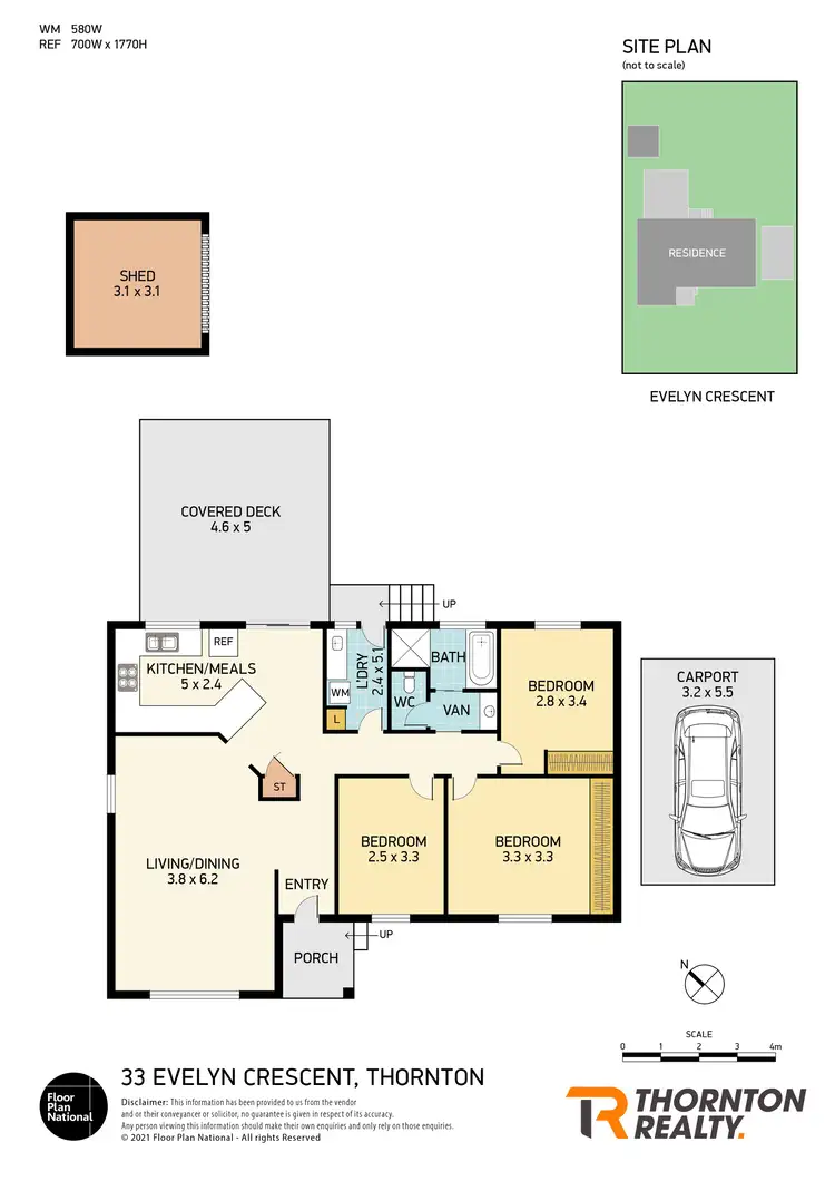 Floorplan of Homely house listing, 33 Evelyn Crescent, Thornton NSW 2322