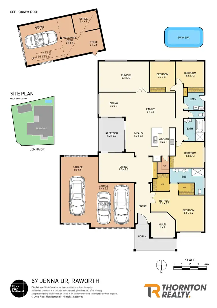 Floorplan of Homely house listing, 67 Jenna Drive, Raworth NSW 2321