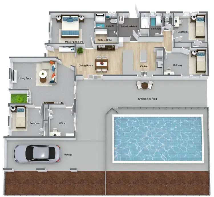 Floorplan of Homely house listing, 6-8 Klarwein Close, Gordonvale QLD 4865