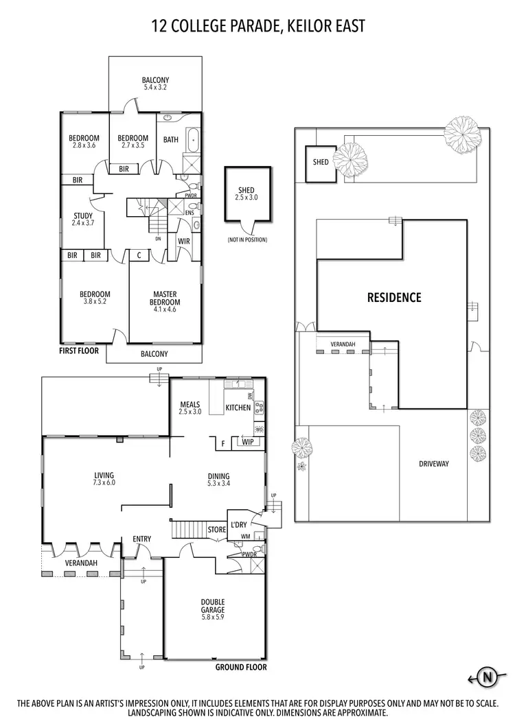 Floorplan of Homely house listing, 12 College Parade, Keilor East VIC 3033