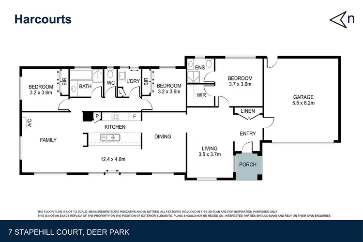 Floorplan of Homely house listing, 7 Stapehill Court, Deer Park VIC 3023