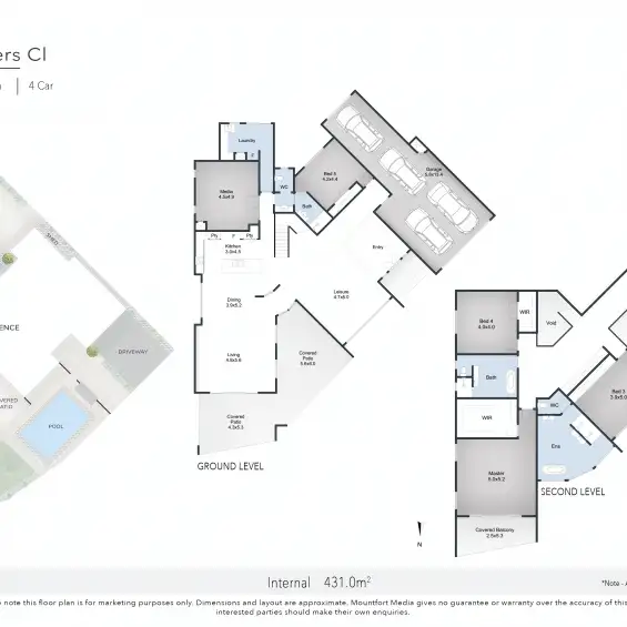Floorplan of Homely house listing, 4 Coopers CLose, Sinnamon Park QLD 4073