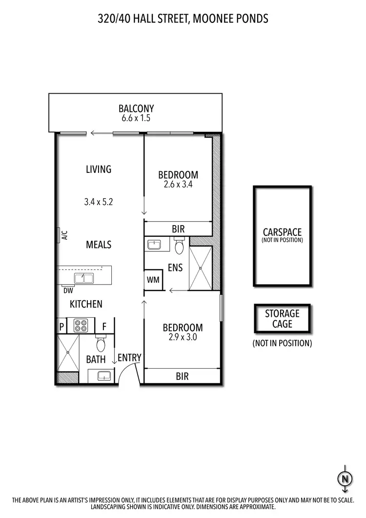 Floorplan of Homely apartment listing, 320/40 Hall Street, Moonee Ponds VIC 3039