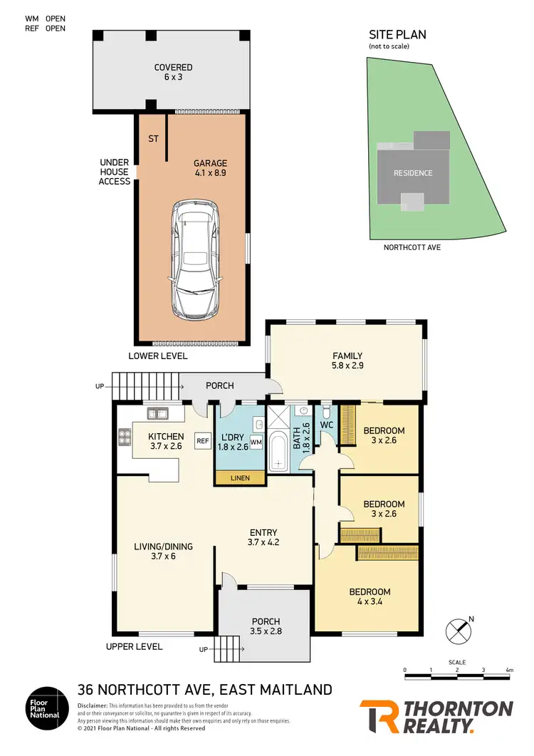 Floorplan of Homely house listing, 36 Northcott Avenue, East Maitland NSW 2323