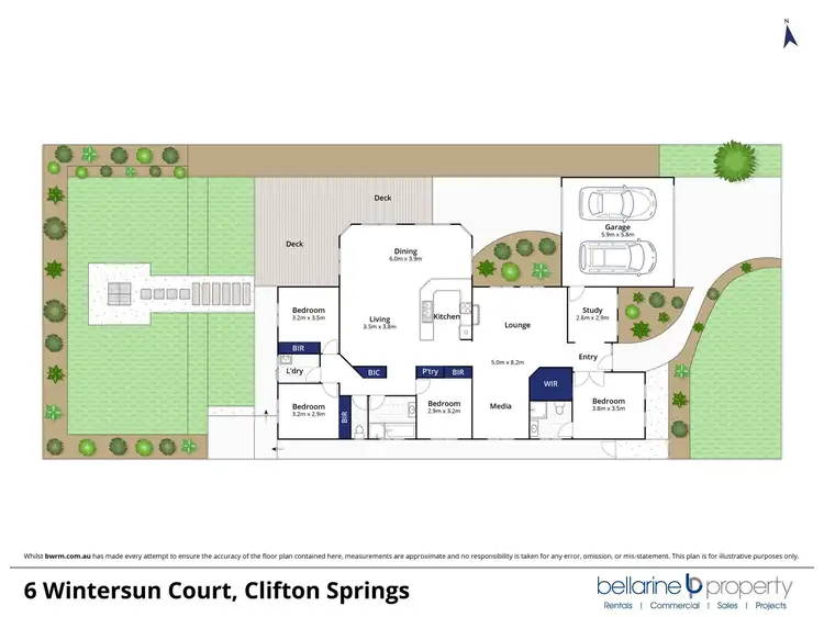 Floorplan of Homely house listing, 6 Wintersun Court, Clifton Springs VIC 3222
