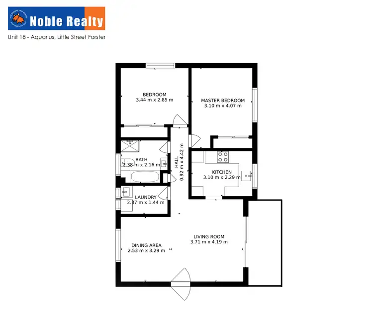 Floorplan of Homely unit listing, 18/106-108 Little Street Aquarius, Forster NSW 2428